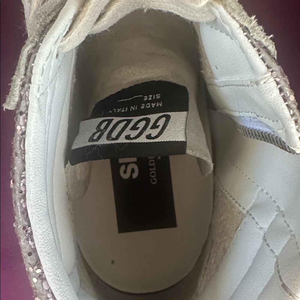 Golden Goose Pink Glitter High-Top Sneakers - Picture 5 of 5